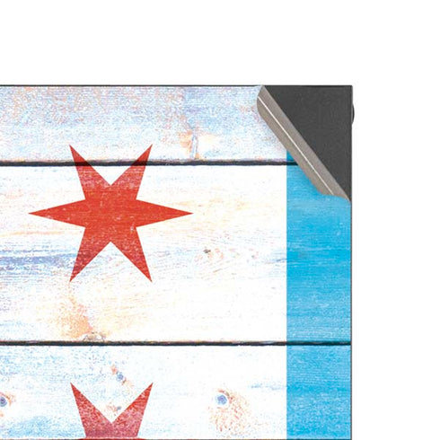 Chicago Flag Light Wood XBox Series X Digital Edition Console Skin